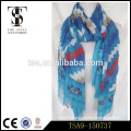 custom service accept 100% polyester scarf colorful voile silk feel scarves